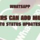 WhatsApp users can add music to status updates